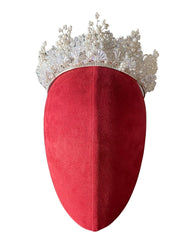 FloraL Wedding Zircon Tiara With Parls Beadings For Women