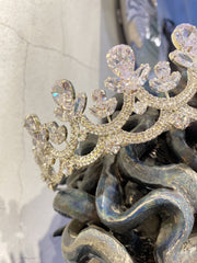 Regal Bridal Big Cubic Zirconia Tiara Crown