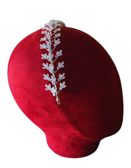 Floral Leaf Design Zircon Loyal Bridal Tiara Headband