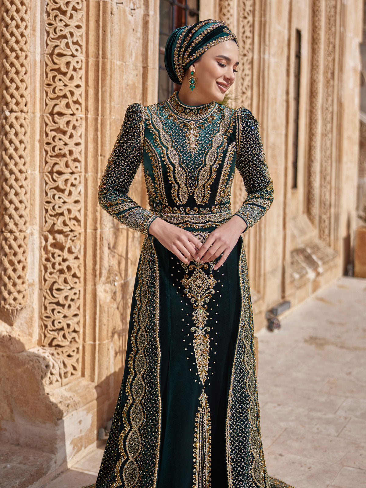 buy long sleeve turtle neck heavy emboidered islamic henna wedding muslim hijab dresses online hijab dress henna stores