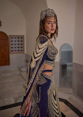 Gold Lace Mermaid Glitter Long Henna Party Dress