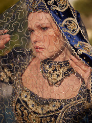 buy navy blue embellished crop top with volume skirt chic henna dress suit cheap online wedding henna party shop