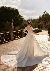 buy Ivory Ball Gown Floral Lace Wedding Gown Floral Lace Boho Wedding Dresses bridal gowns online