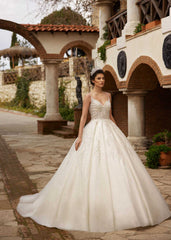 buy affordable Sparkly Wedding Dresses Ball Gowns Sequin Lace Appliques Sweetheart Bridal Gowns online bridal store