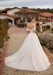 sophisticated bohemian chapel train lng strapless classy a line wedding gown with floral lace online wedding gowns boutique for plus sizes