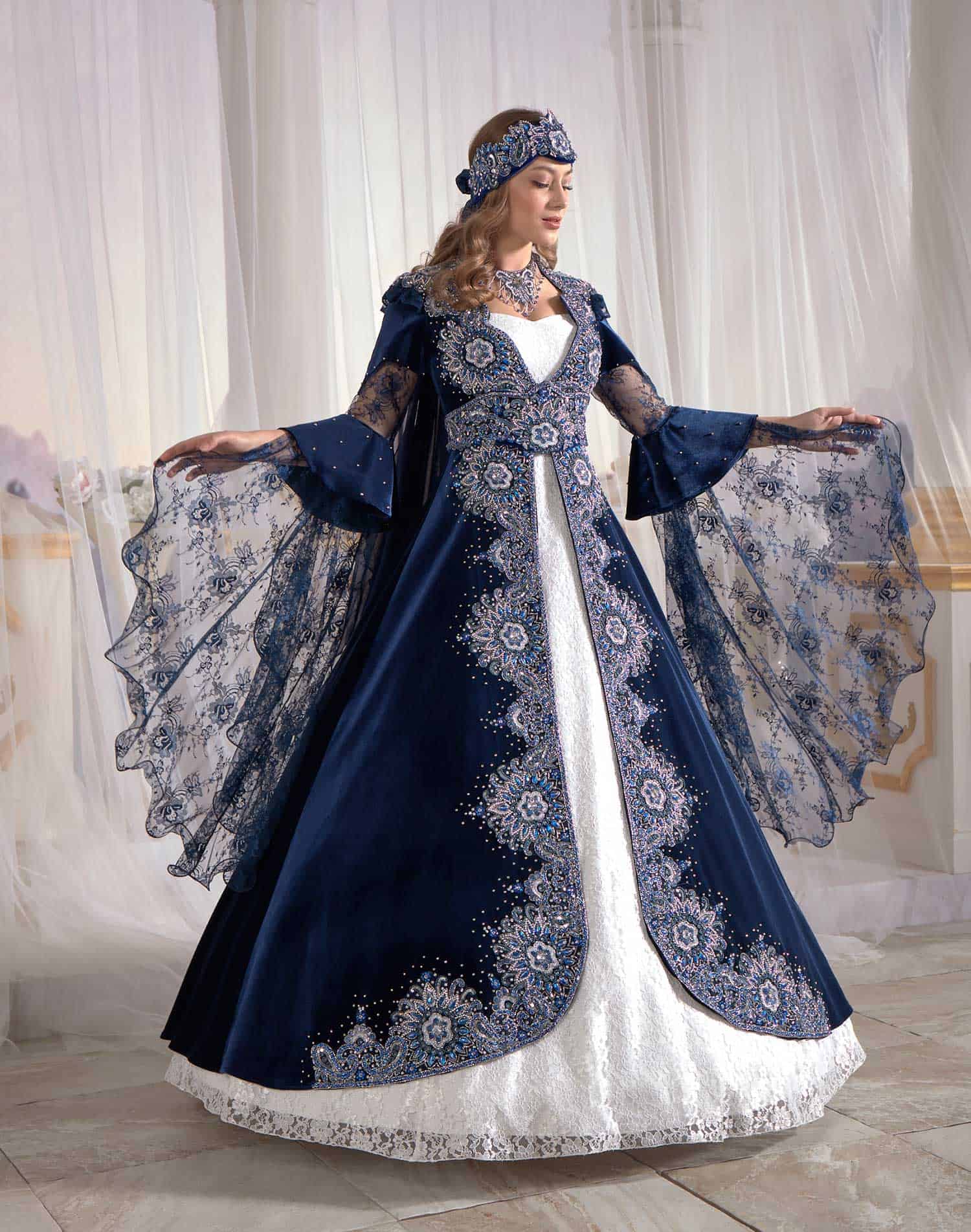 navy blue and silver wedding dresses Beaded Navy Blue Wedding Dresses Strapless Prom Ball Gowns 231028 Viniodress