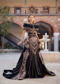 Gold beaded luxury henna outfit in black