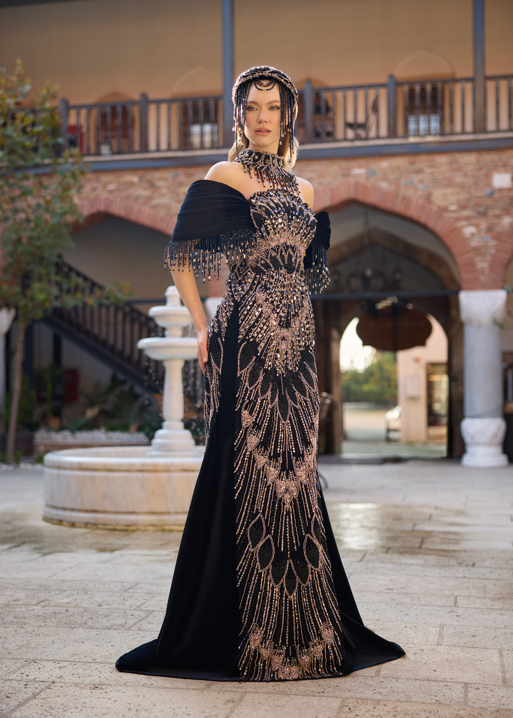buy stylish luxury velvet off the shoulder mermaid henna party dress for brides online shop