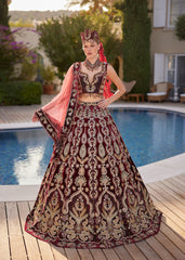 buy Turkish Red V Neck Heavy Embellished Kaftan Dress Set