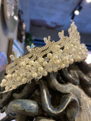 Bridal Wedding Leaf Zircon Crown