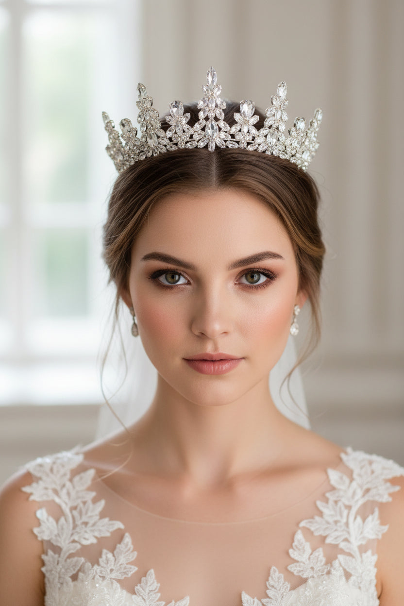 brides in tiaras