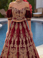 buy chic classy strapless gold embellished crop top and a line skirt online caftan gown shop