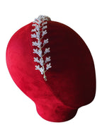 Floral Leaf Design Zircon Loyal Bridal Tiara Headband