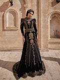 buy custom size Ottoman Desing Gold Embroidered Fitted Muslim Mermaid Hijab Kaftan Dress online ethnic clothing store