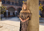 Luxury Velvet Evening Gown, Custom Bridal Dress