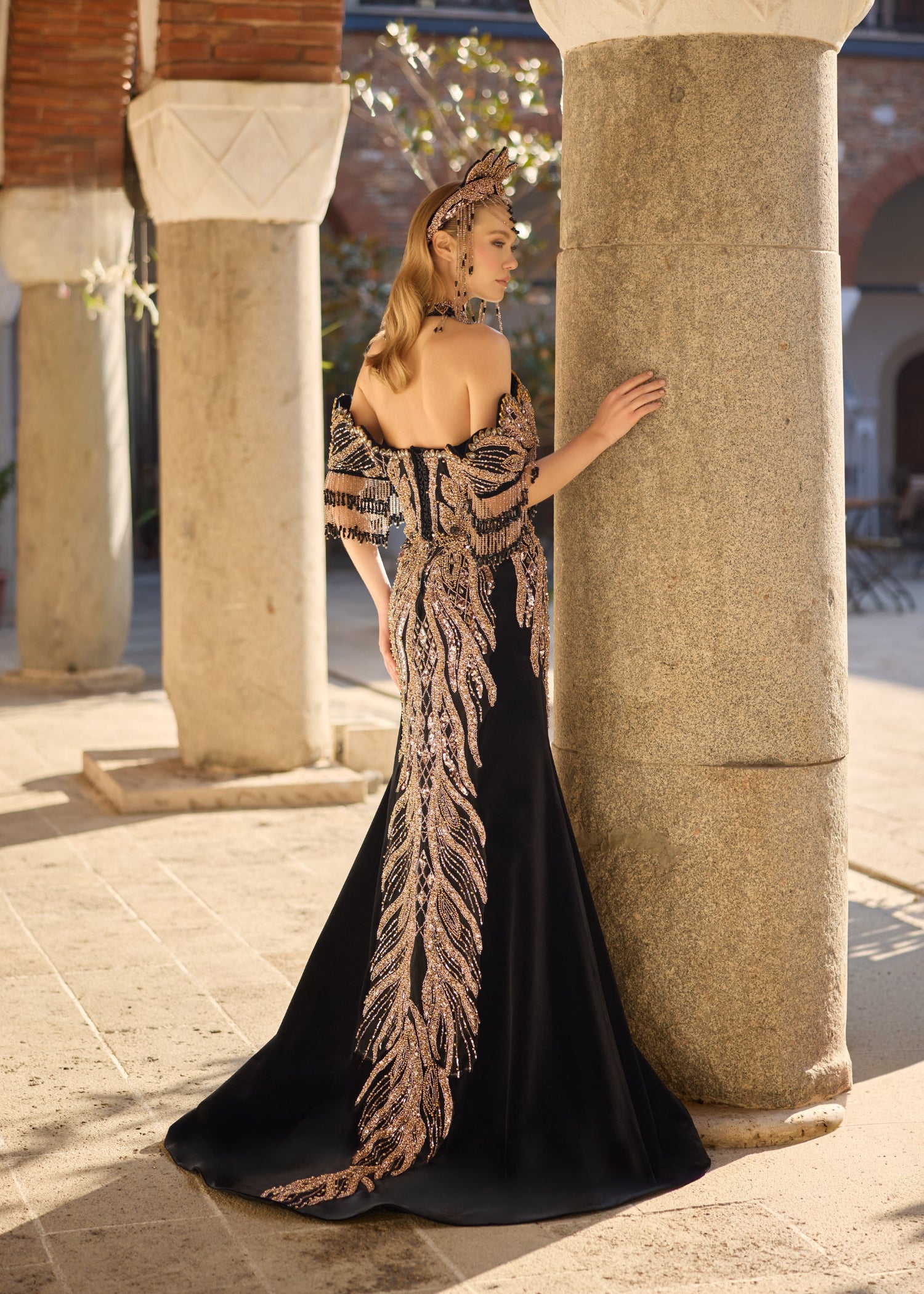 women's black and gold dress Imperial Velvet Henna 38 Unique Wedding Dress %0D%0AYKK%20zipper%20(known%20as%20the%20most%20durable%20and%20reliable%20zippers%20manufactured%20today) Size_Apparel:38 White Ukrainian Vyshyvanka Dress,