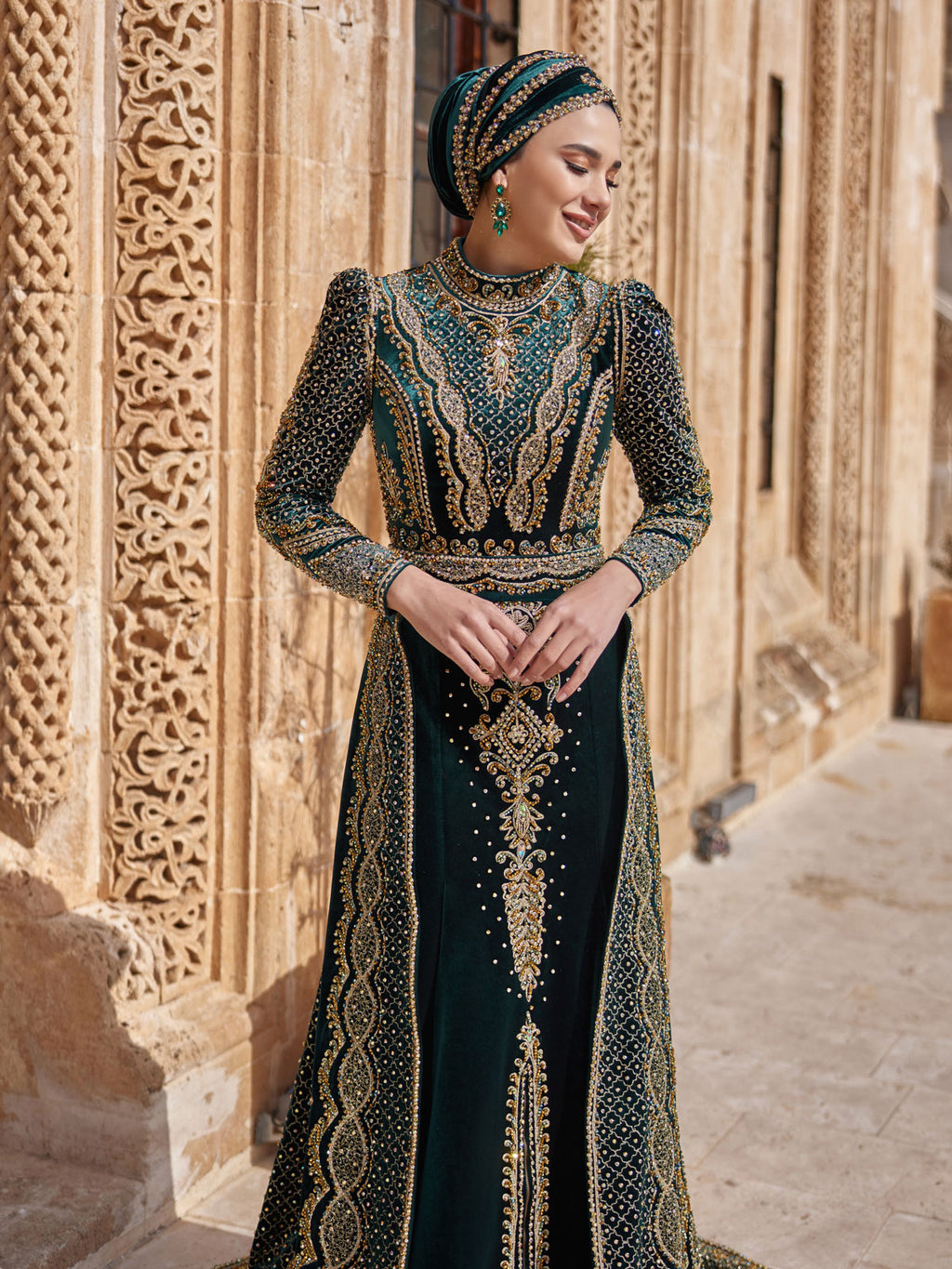 buy long sleeve turtle neck heavy emboidered islamic henna wedding muslim hijab dresses online hijab dress henna stores