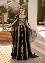 buy long flowy velvet henna kaftan dress