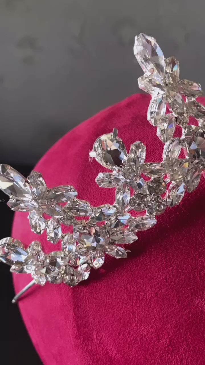 Elegant Princess Zircon Crown For Brides