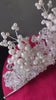 FloraL Wedding Zircon Tiara With Parls Beadings For Women