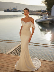 buy fitted off shoulder mermaid elegant wedding dress online bridal shop