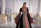 Exclusive Black Chic Caftan Set Slit Velvet Delicate Sequins buy online evening dress shopping maxi gowns online (3)