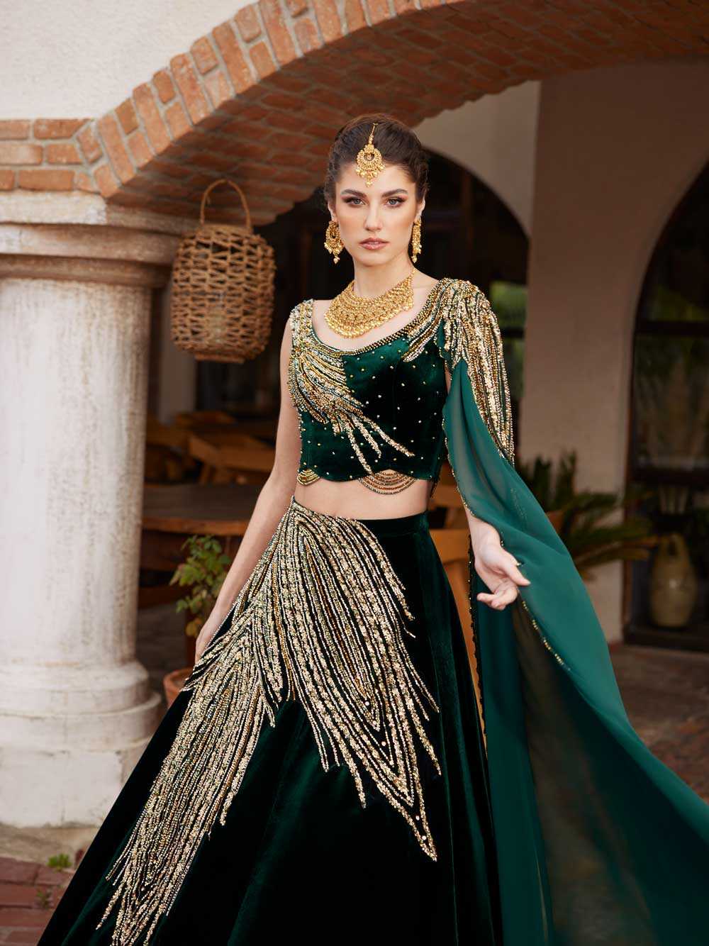 buy stunning gold beaded v neck sleeveless a line chic mehndi party gown with affordable price online website