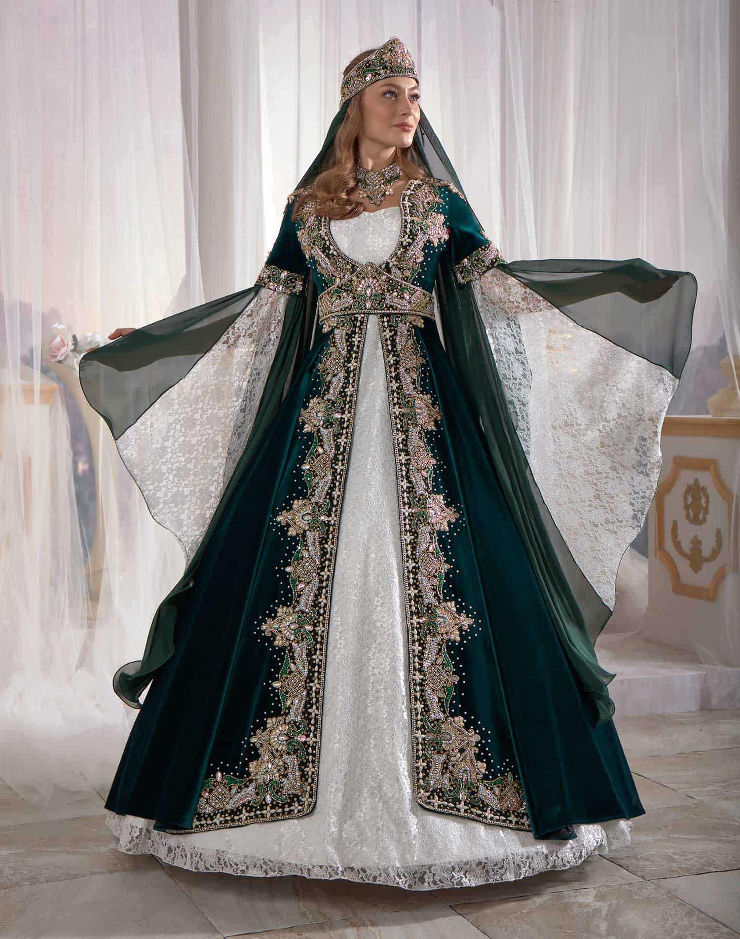 Ottoman caftan dress turkis clothing sultans online shopping108d-2305