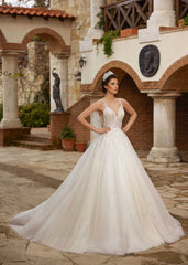 Buy princess style sequin embellished sleeveless bridal dress online wedding dresses boutique