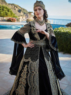 buy Navy Blue  Long Henna Bridal Dress