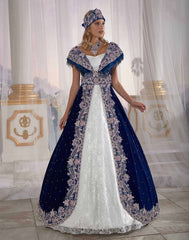 navy wedding dress henna night ottoman caftan dress online shopping (2)